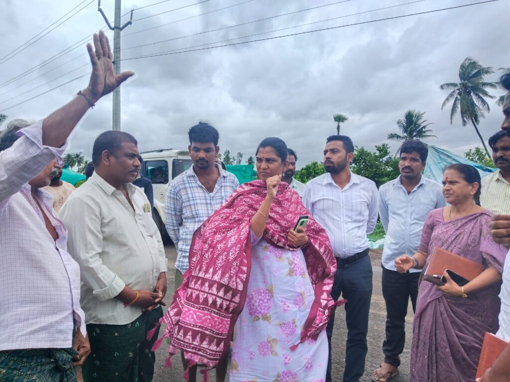 Collector Prasanthi Visits Tyajampudi Village in Devarapalli Mandal