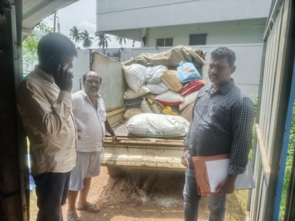 Illegal PDS Rice Seized in Rajamahendravaram