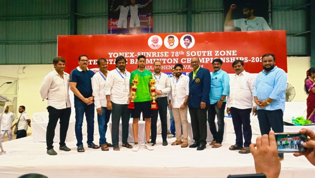 Yonex Sunrise 78th South Zone Inter-State Badminton Championship Concludes in Rajamahendravaram