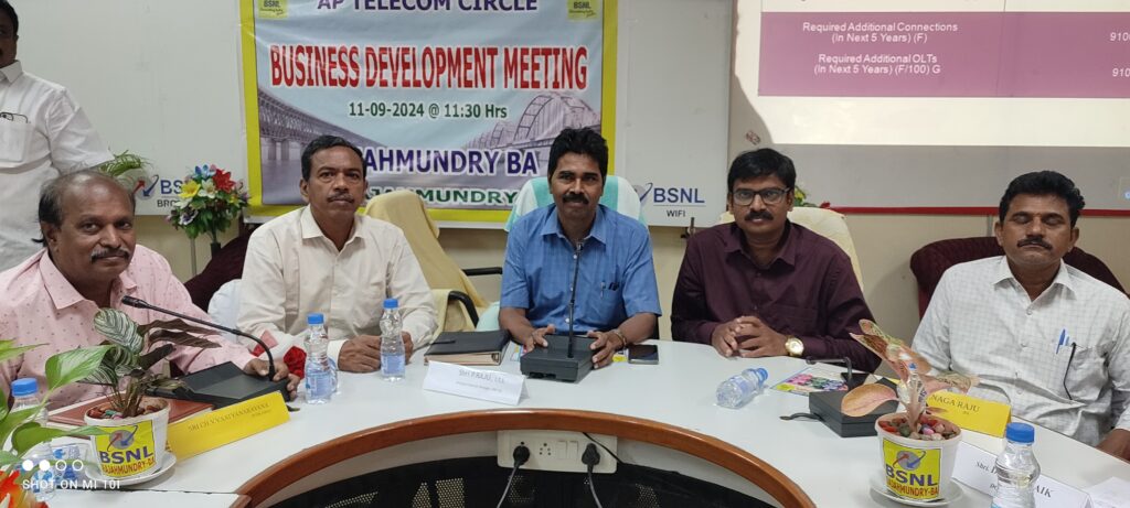 BSNL Operators Meeting Conducted by Principal GM Palivela Raju